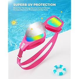 OMID Kids Swim Goggles, P2mini Polarized Swimming Goggles Comfortable for Age 6-14