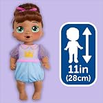 Baby Alive Fairy Fashions Sophia Sparkle Doll with Clothes Accessories, Brown Hair, 11 Inches, Toys for 3 Year Old Girls and Boys & Up (Amazon Exclusive)