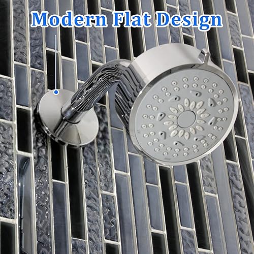 Miniatura 6 de OPERMAXER Placa de cubierta de fontanería de gran tamaño con brida de brazo de ducha de 4 pulgadas, placa universal de repuesto extra grande para