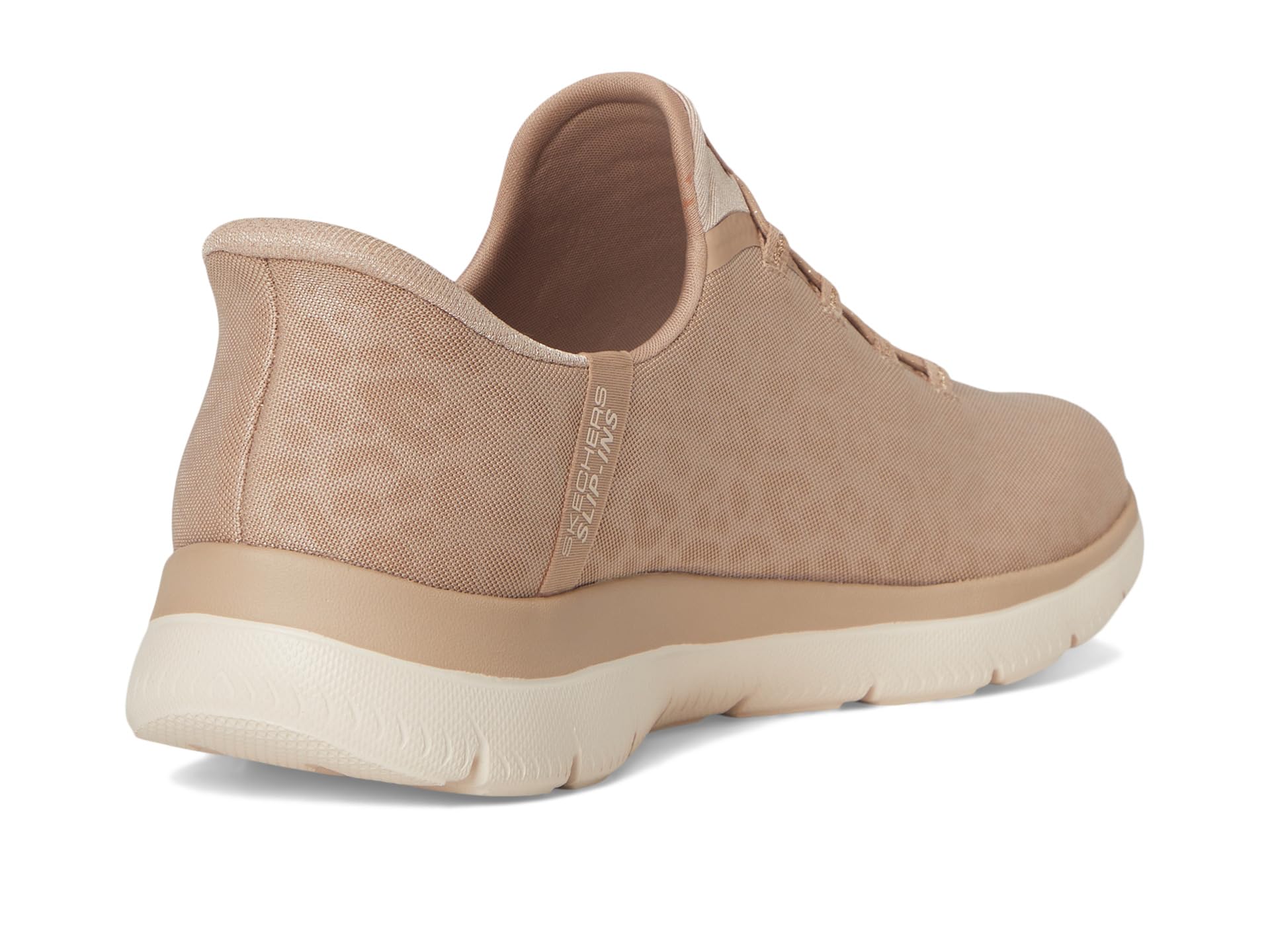Skechers Arch Fit Summits Lux Damen-Sneaker mit Leopardenmuster, Taupe/Gold – Ansicht 3