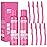 Hair Identifier Spray for Face Shaving Dermaplaning Tool 2 Pack Skin Body Dermaplaning Spray for Women with 8 Face Razor for Face Shaver Hair Removal Kit Excess Hair Dermaplane Razor for Women Face