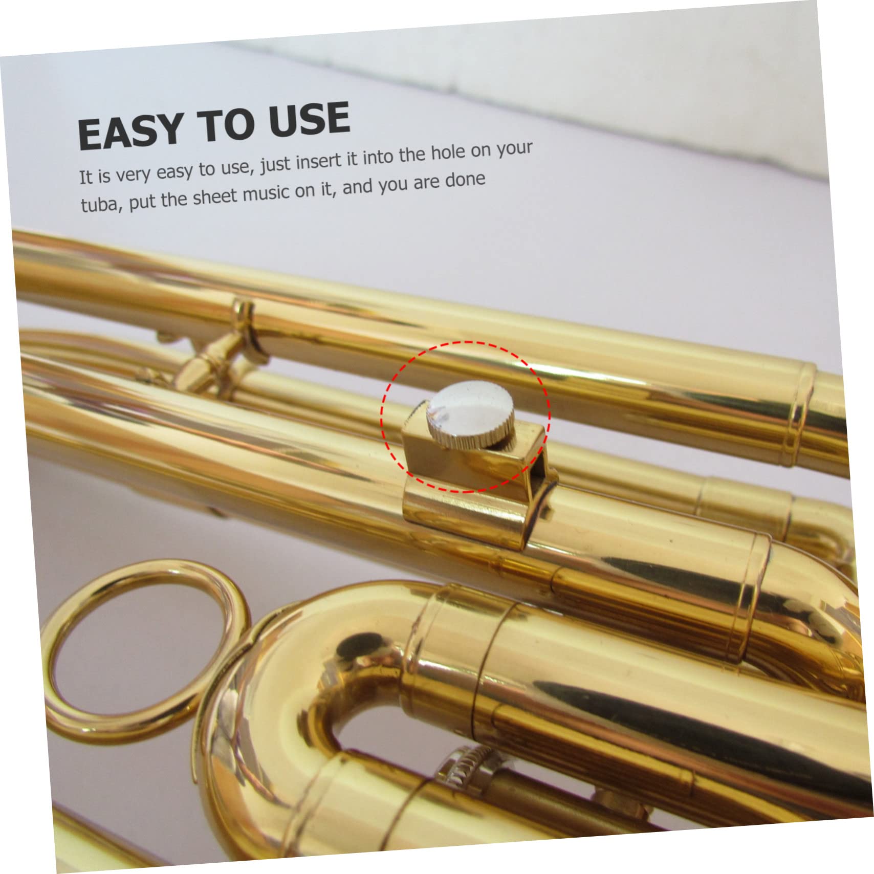 ibasenice 3pezzi Supporto Portatile Per Spartiti Musicali Per Tuba Leggero e Pratico Facilita La Lettura Delle Partiture Realizzato Materiale Resistente e Durevole Per Musicisti Movimento