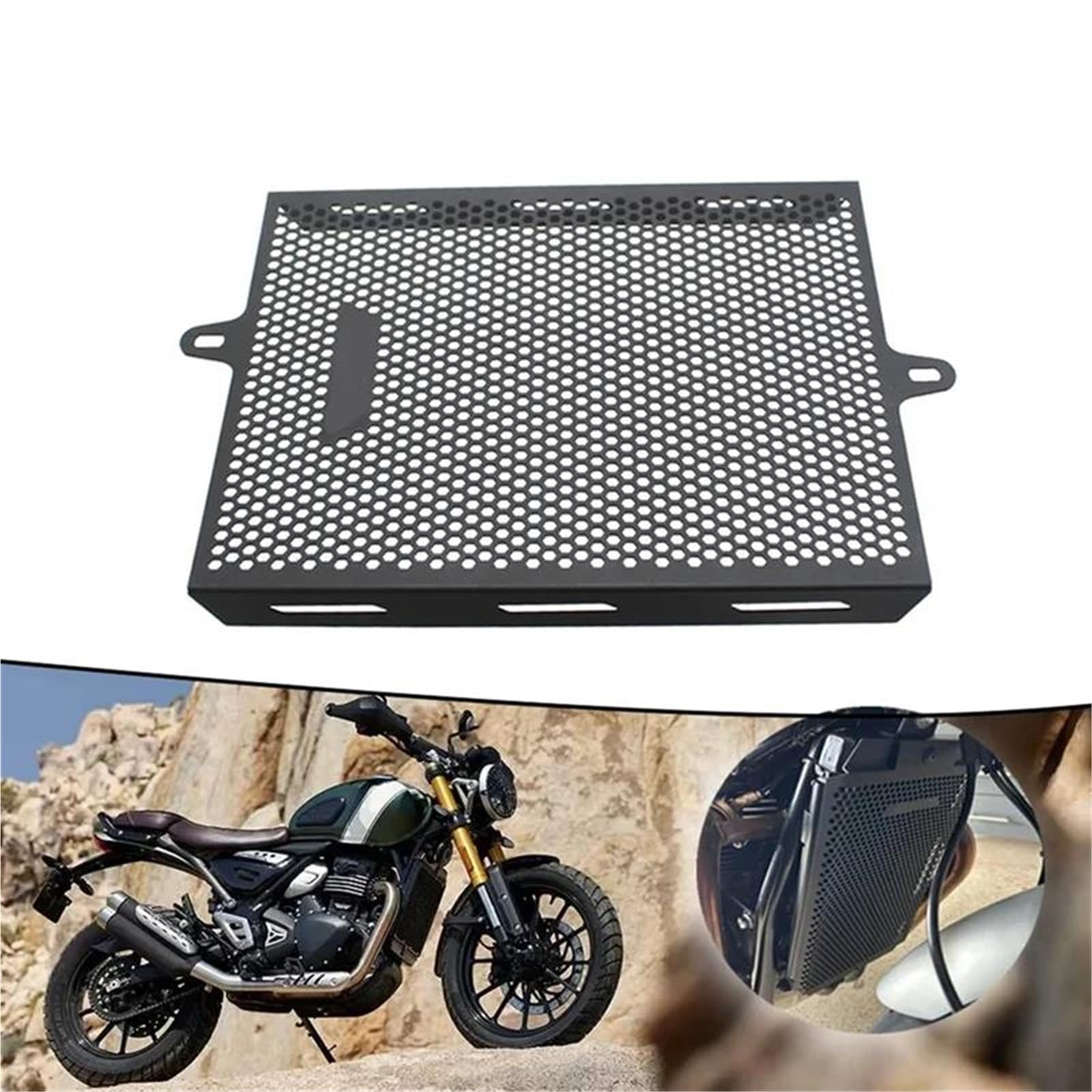 Dla Scrambler 400 X Speed ​​2024 2025 Chłodnica Motocykla Osłona Osłony Chłodnicy Motocyklowe Osłona Chłodnicy