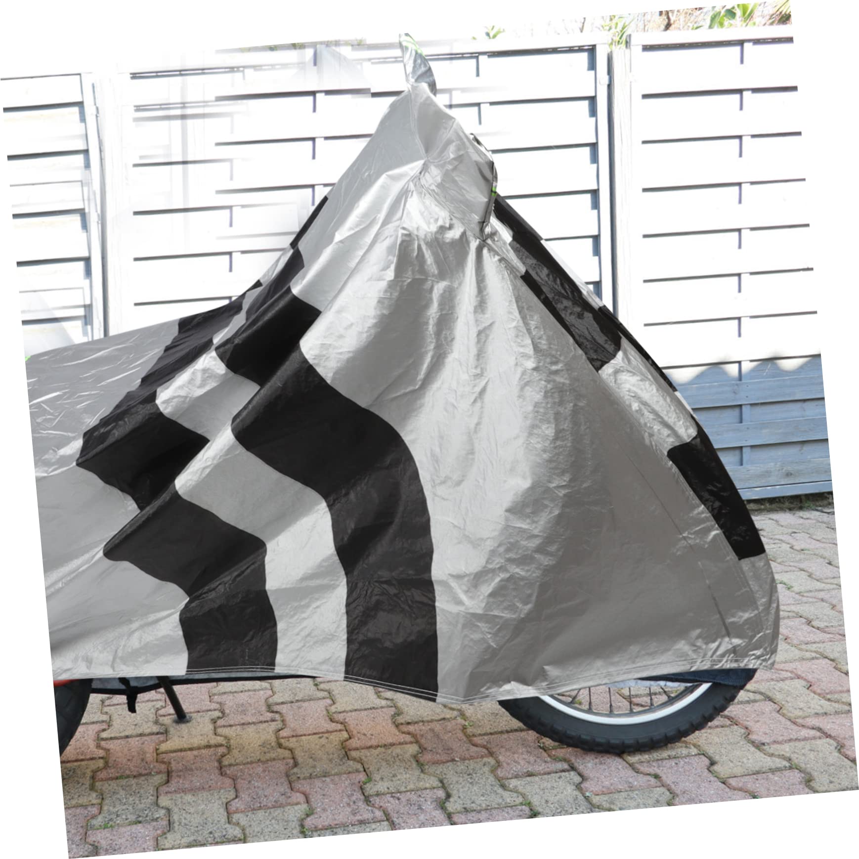 ULTECHNOVO Housse de Protection en Coton Flock Noir et Argenté Imperméable pour Trottinette Électrique et Vélo pour Usage Extérieur Pluie et Poussière