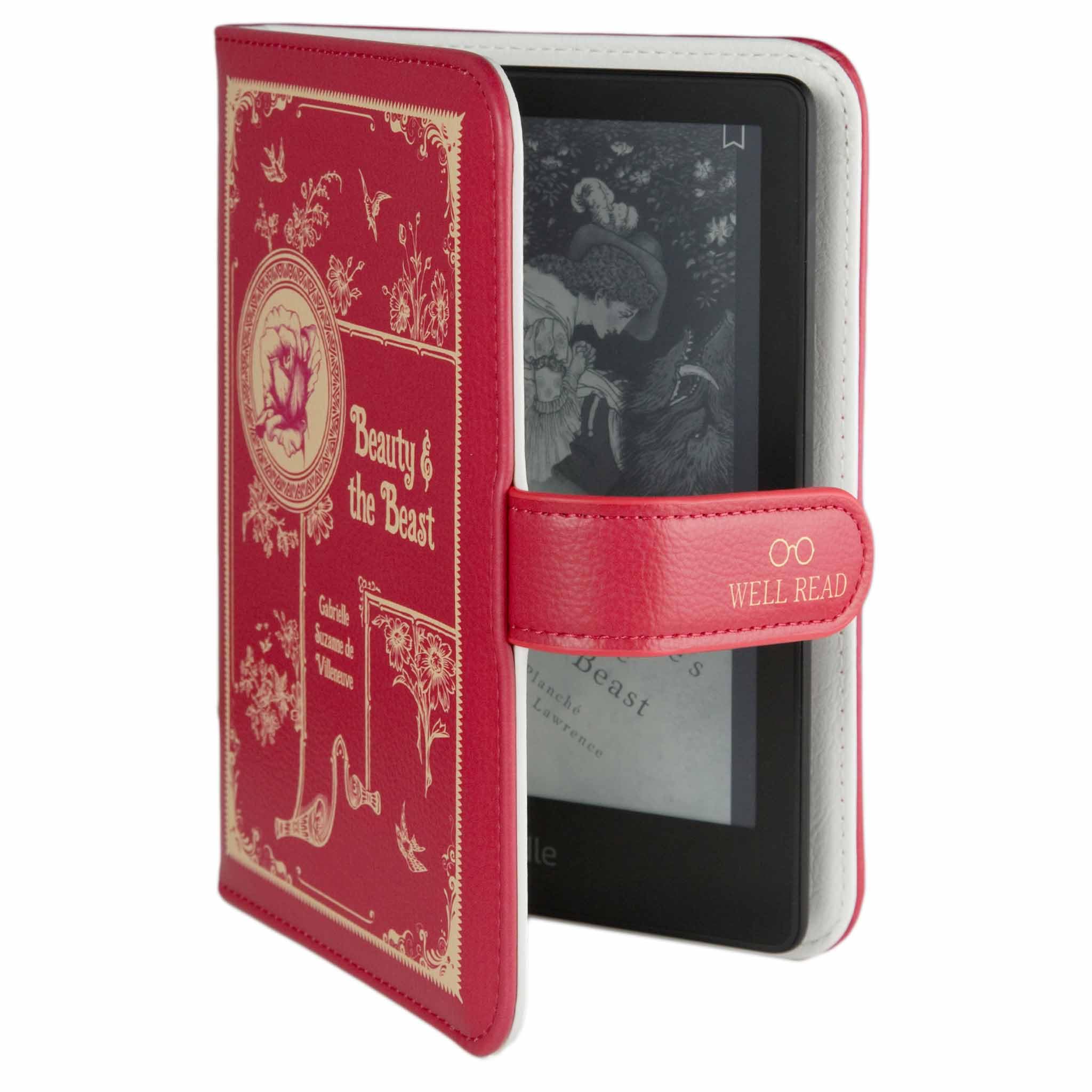 Uniwersalne etui z motywem książki Beauty and The Beast do czytników e-booków Kindle Paperwhite, Kindle i Kobo (zawiera najnowsze modele Kindle Paperwhite 2023 z ekranem 17.3 cm)