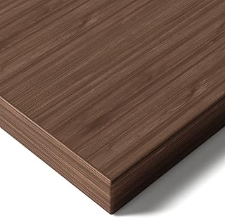 Desktronic Table Top 120 x 60 cm Desk Top - Perfect for Height-Adjustable Desks, Dining Tables and More - Made in Europe - 25 mm Sturdy Table Top Durable (Walnut)