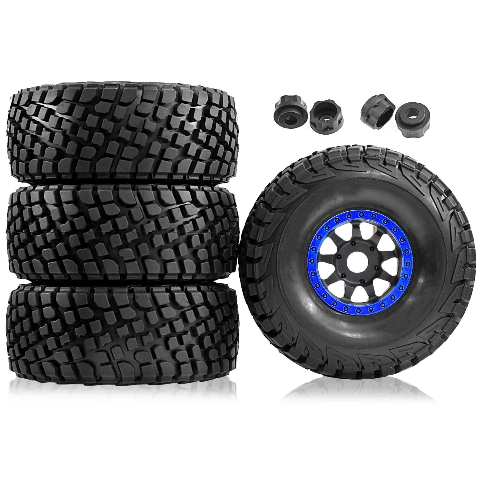 Rueda Neumáticos Pegado para ARRMA para Mojave 6S 1/7 Pieza Coche