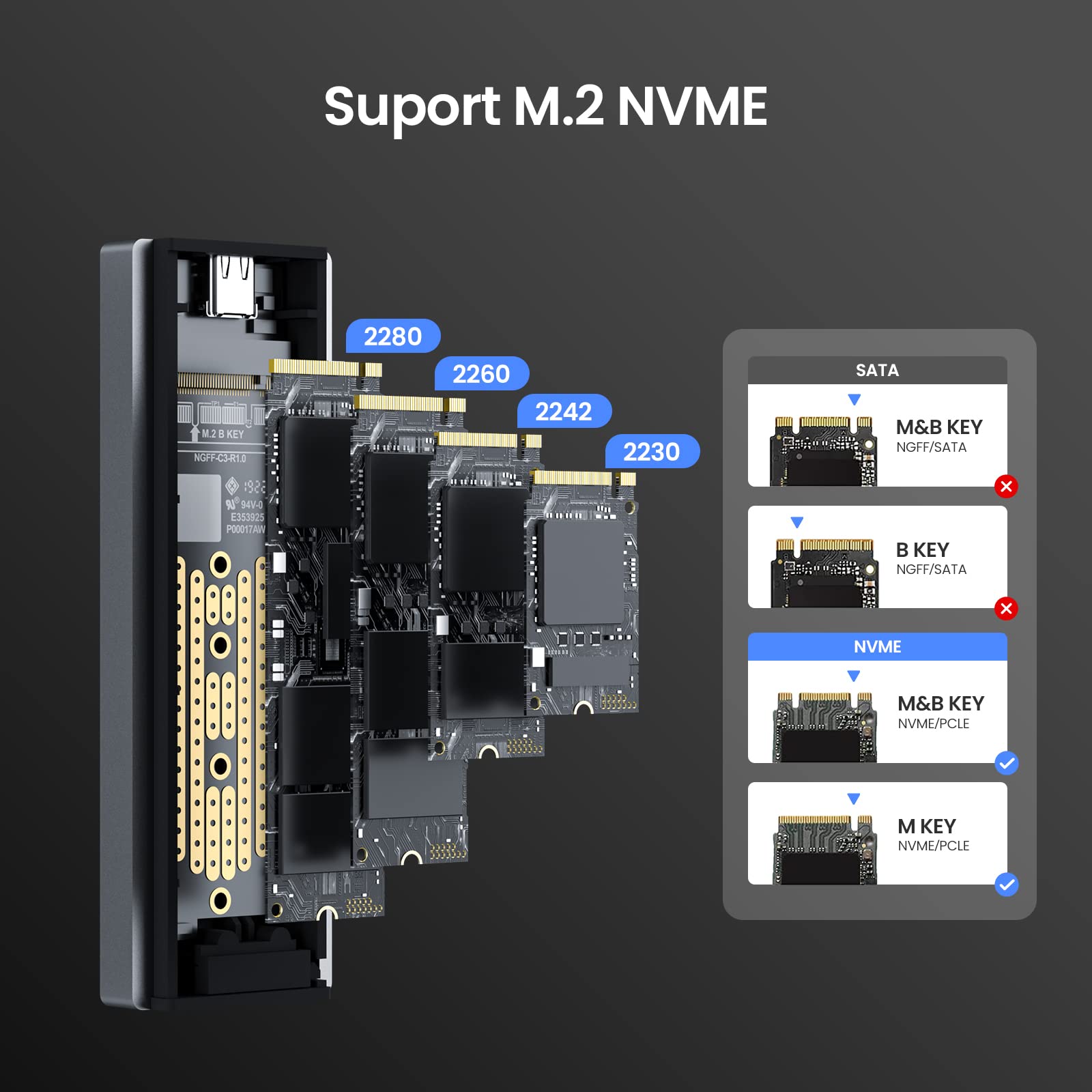 Amazon.co.jp: SETMSPACE m.2 ssd 外付けケース 10Gbps高速転送 nvme