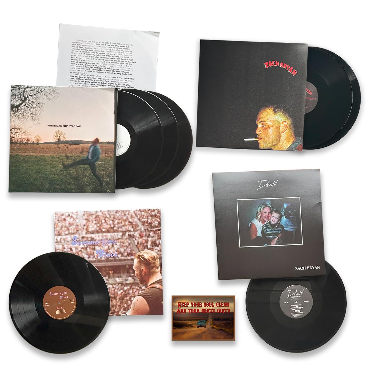 Zach Bryan Vinyl Discography Collection: DeAnn / Summertime Blues