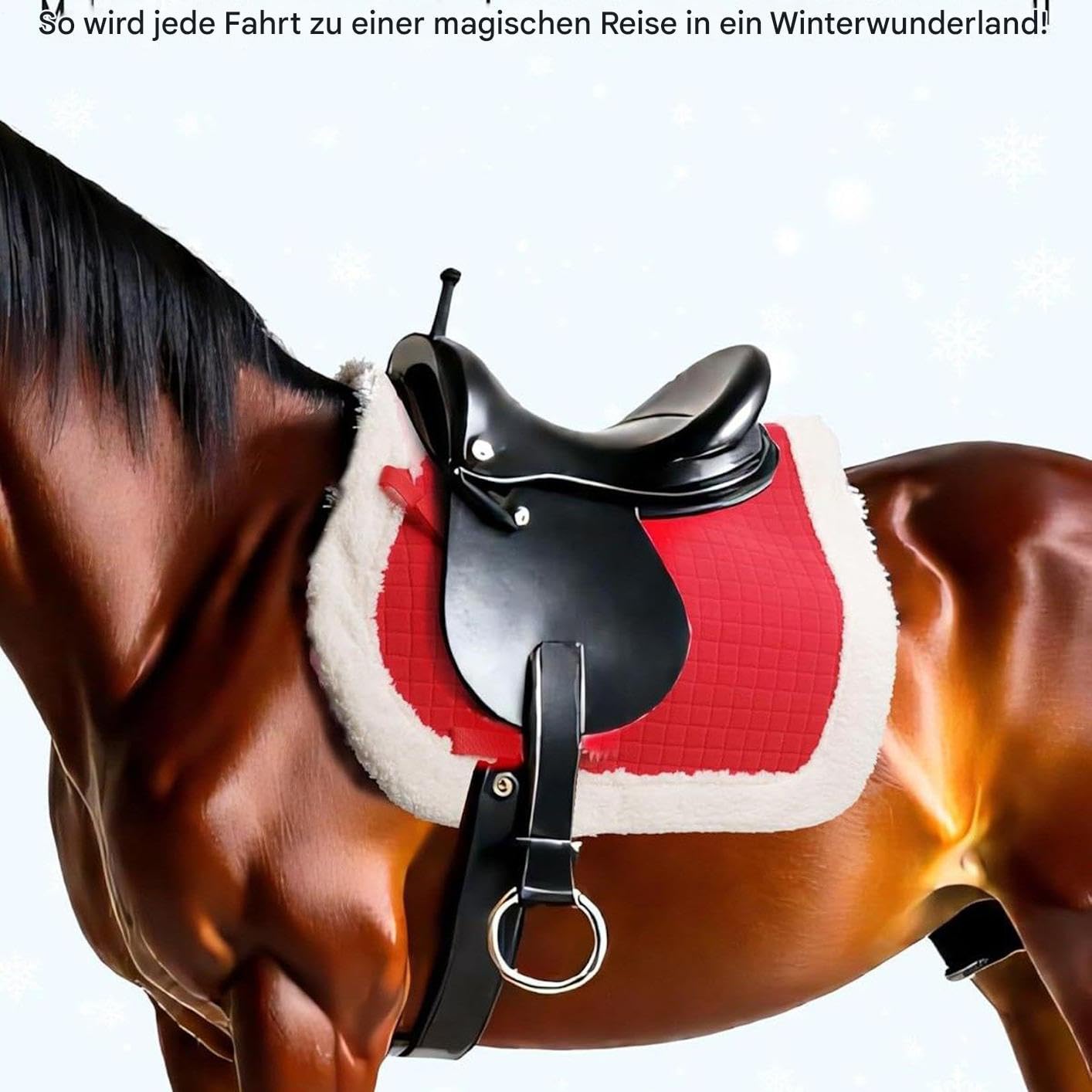 Generisch Cappello con Babbo Natale, copricapo natalizio, per gli amanti degli animali, per feste e feste