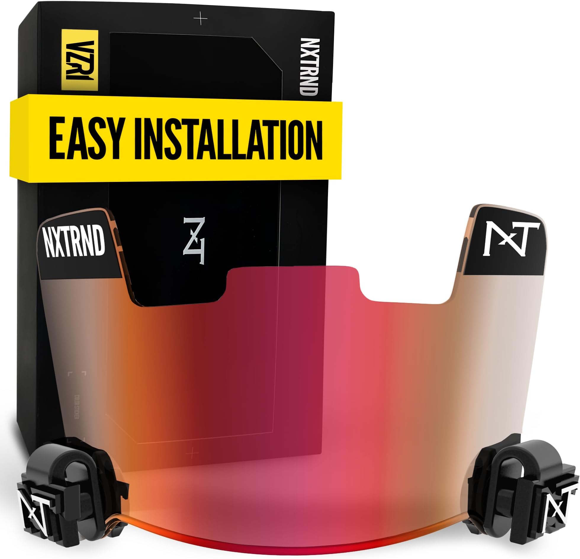 Nxtrnd VZR1 Football Visor, Flat Lens Technology, Fits Adult & Youth Football Helmets