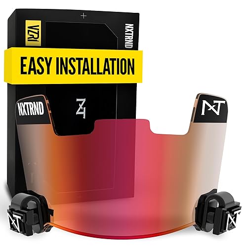 Nxtrnd VZR1 Football Visor, Flat Lens Technology, Fits Adult &