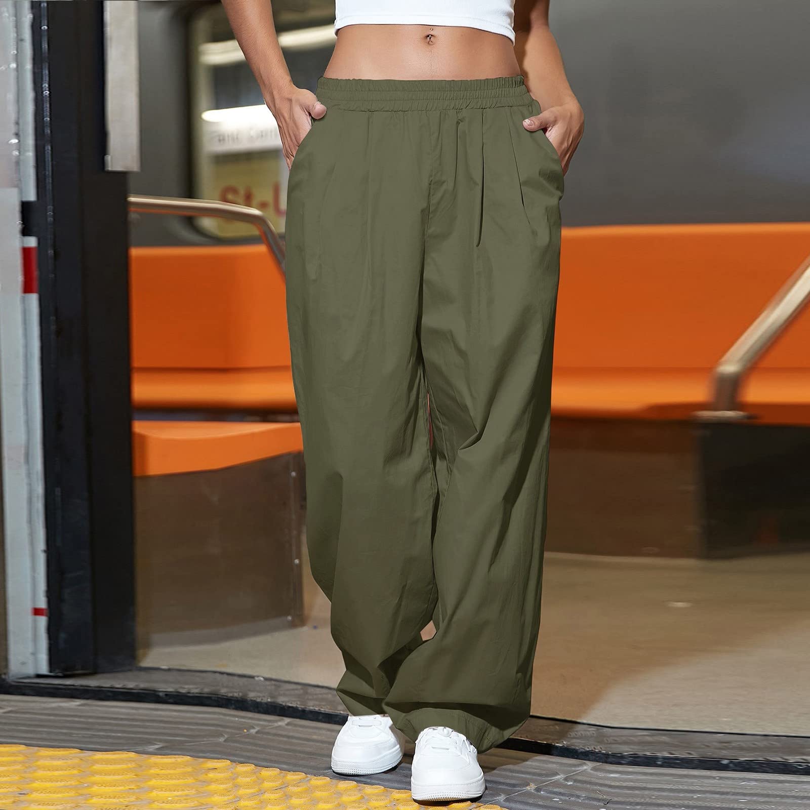 Pantalon Noir Femme BAWUTZ Pantalon Stretch Du00e9contractu00e9