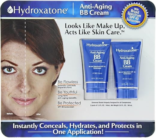 Hydroxatone Anti-Aging BB (Beauty Balm) Cream Universal Shade for All Skin Types SPF 40