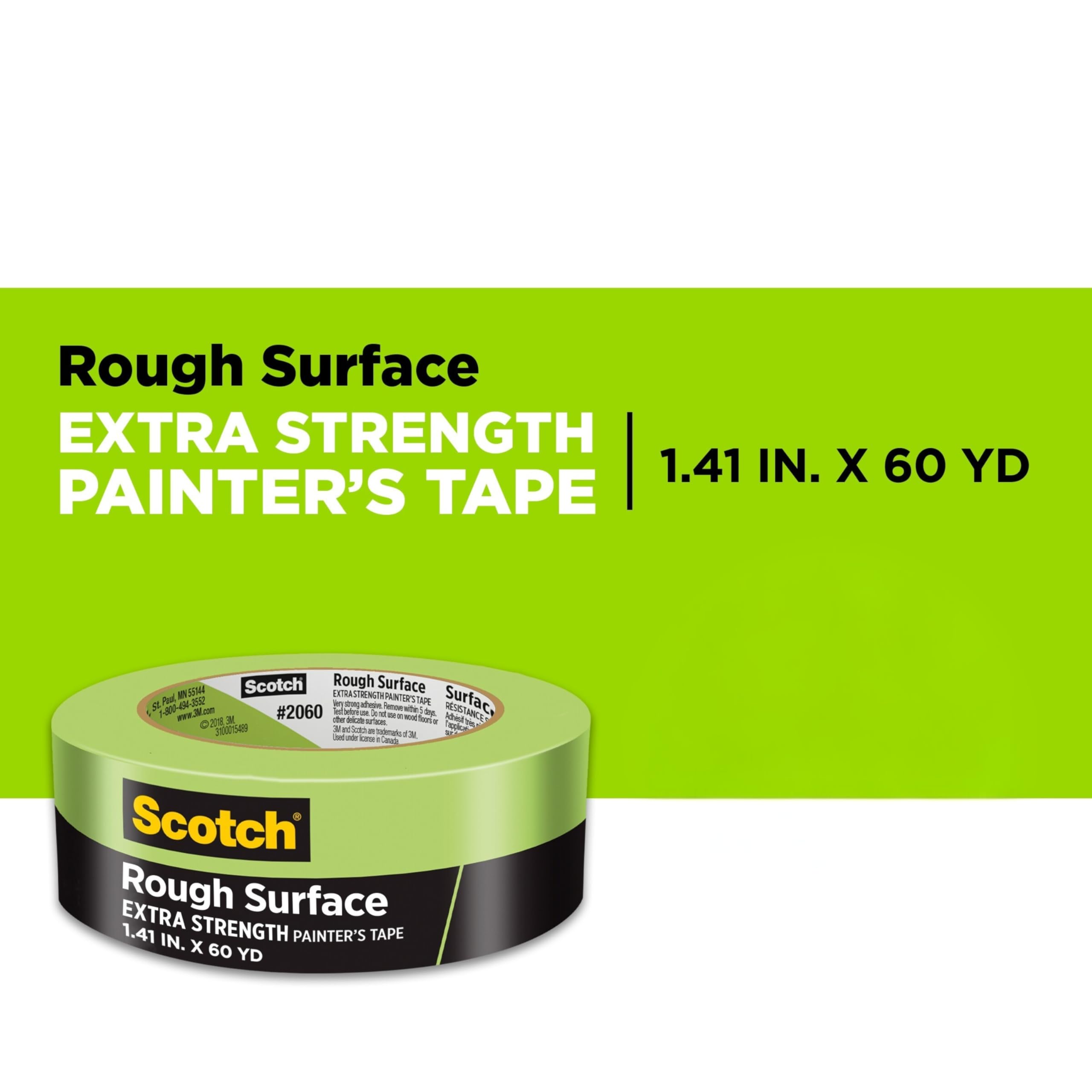 Scotch Rough Surface Painter's Tape 2060-36AP, 1.41 in x 60.1 yd