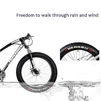 Amazon | メンズファットタイヤマウンテンバイク、スノー