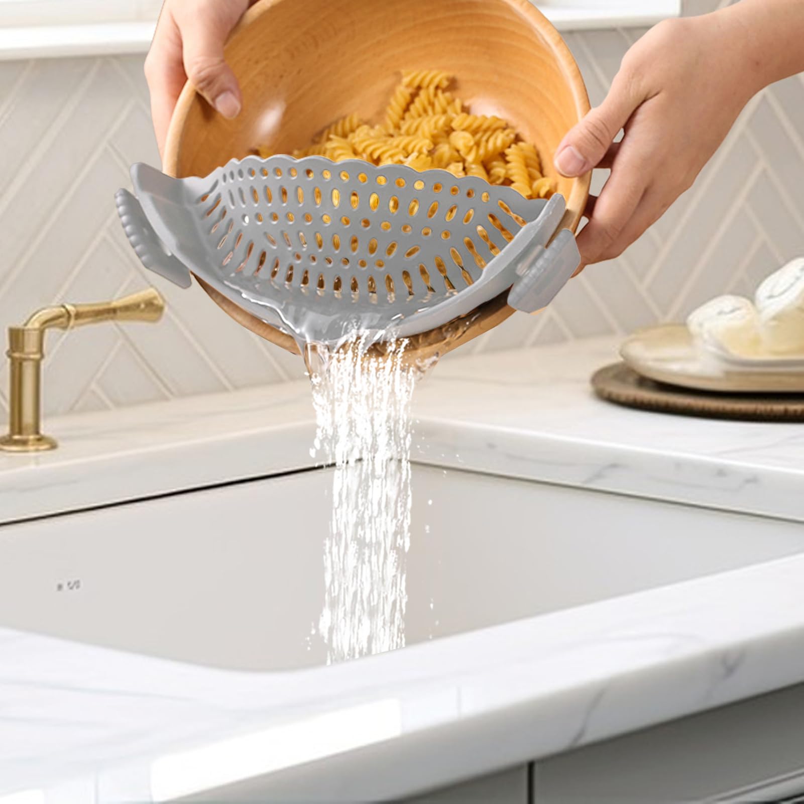 égouttoir Spaghetti Pliable Cuisine Séchoir à Pâtes Pliable Ourokhome - 10 Bras Pour Spaghetti Maison Noir Ustensile Cuisine Pratique