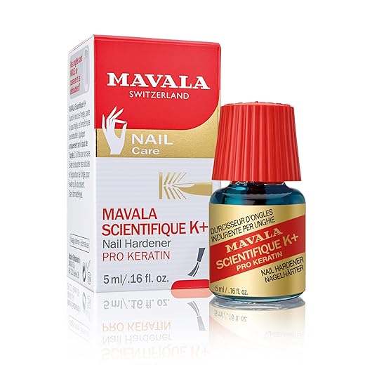 MAVALA - Cientifico K+ 5 ml, Endurecedor de Uñas que Evita Rotura y Separación, Tratamiento para Fortalecer Uñas Débiles que se Rompen, Fortalecedor de Uñas, Tratar Uñas Rotas, Finas y Frágiles