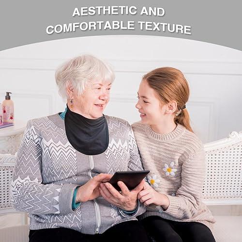 Miniatura 4 de Suministros de traqueotomía-Cubiertas de estoma para laringectomía correas ajustables cubren el cuello kits de cuidado de la tráquea con protectores