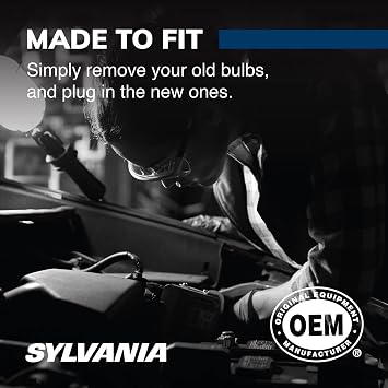 SYLVANIA - 1157 SilverStar Mini Bulb - Brighter and Whiter Light, Ideal for Daytime Running Lights (DRL) and Reverse Lights (Contains 2 Bulbs)