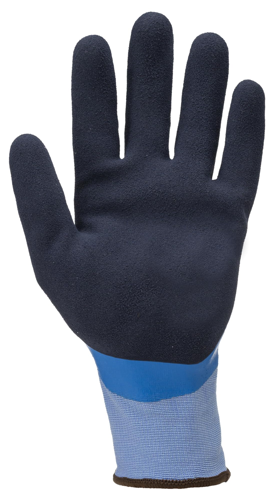 Coverguard Lot de 10 paires de gants Manutention EUROLITE L300-15G LATEX BLEU DOUBLE ENDUCTION - MAIN COMPLETE - PAUME SANDY Taille 9 - Gants de travail