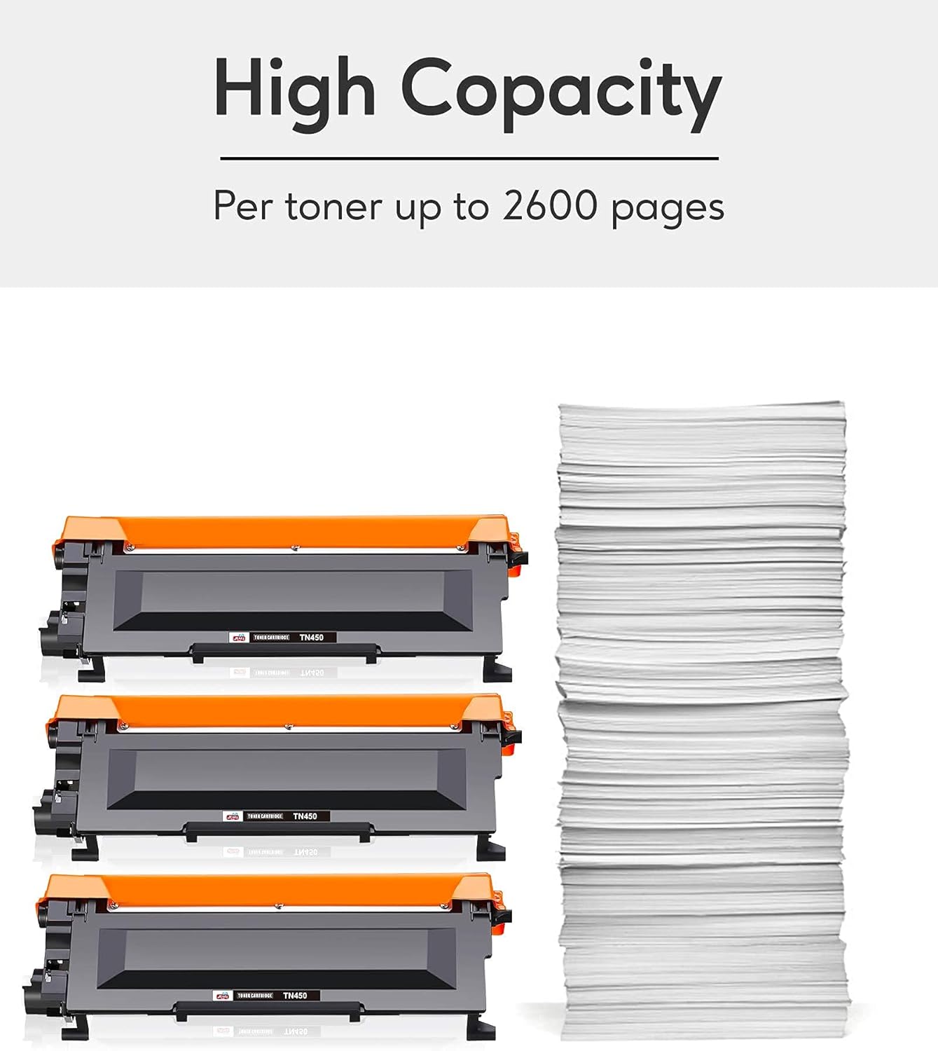 Uр Tо 40% оƒƒ JIMIGO Compatible Toner Printer Cartridge Replacement for Brother TN450 TN-450 TN420 TN-420 Toner for HL-2270DW HL-2280DW HL-2230 HL-2240 MFC-7860DW MFC-7360N DCP-7065DN Intellifax 2840 2940(3 Black)