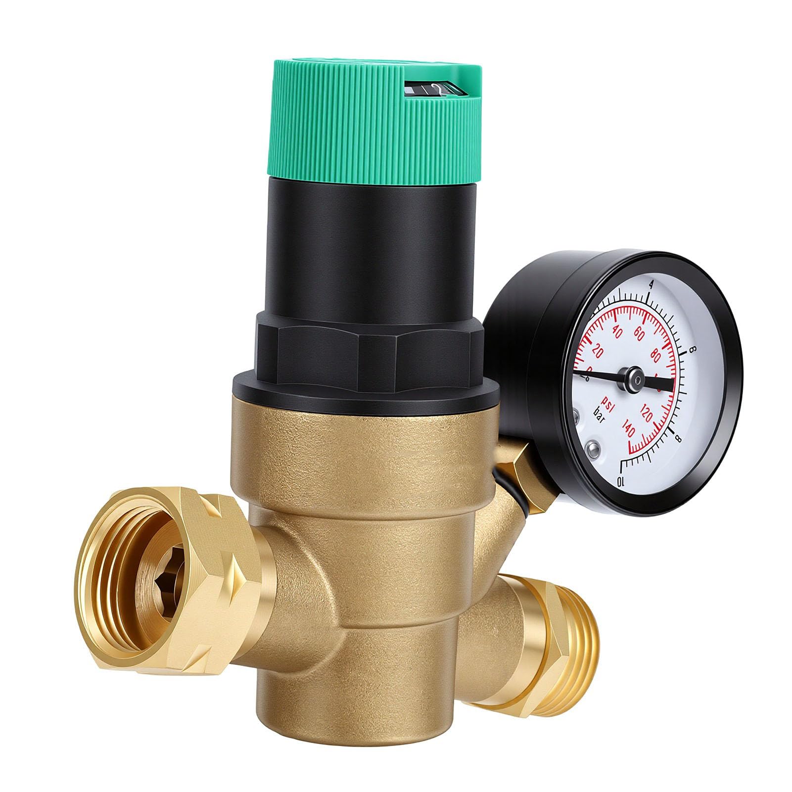 Akozon Regulowany Regulator Ciśnienia Wody Bezołowiowy Mosiądz z