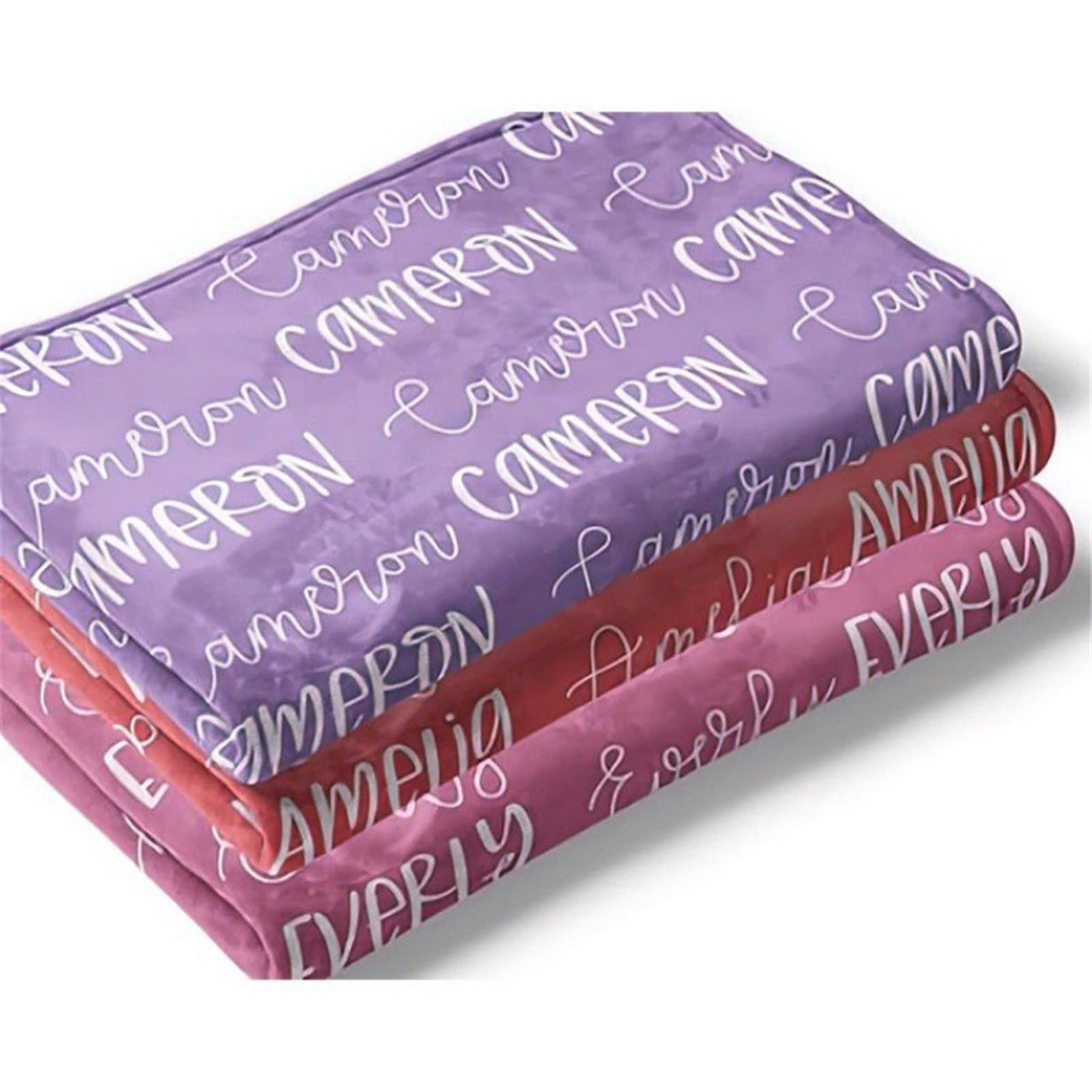 jfu Personalizzato Nome coperta neonato personalizzata,Coperta per bambini personalizzata con nome per ragazze e ragazzi,personalizzata idea regalo (A,150X200CM)