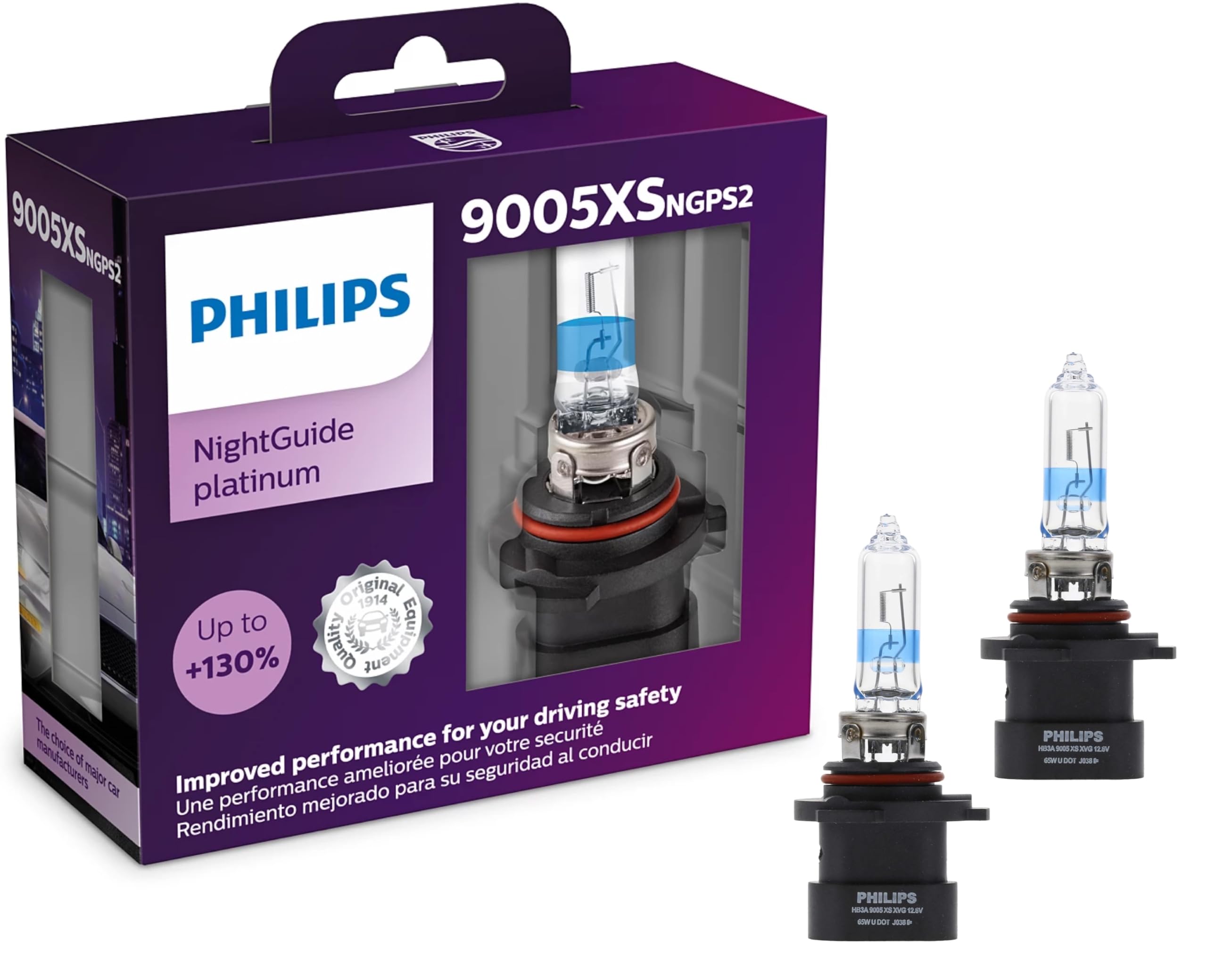 Amazon.com: Philips Automotive Lighting 9005XS NightGuide Platinum