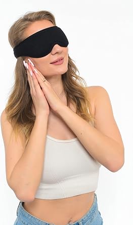 SAUNA SUIT Washable Black Cotton Sleeping Mask Eye Tape