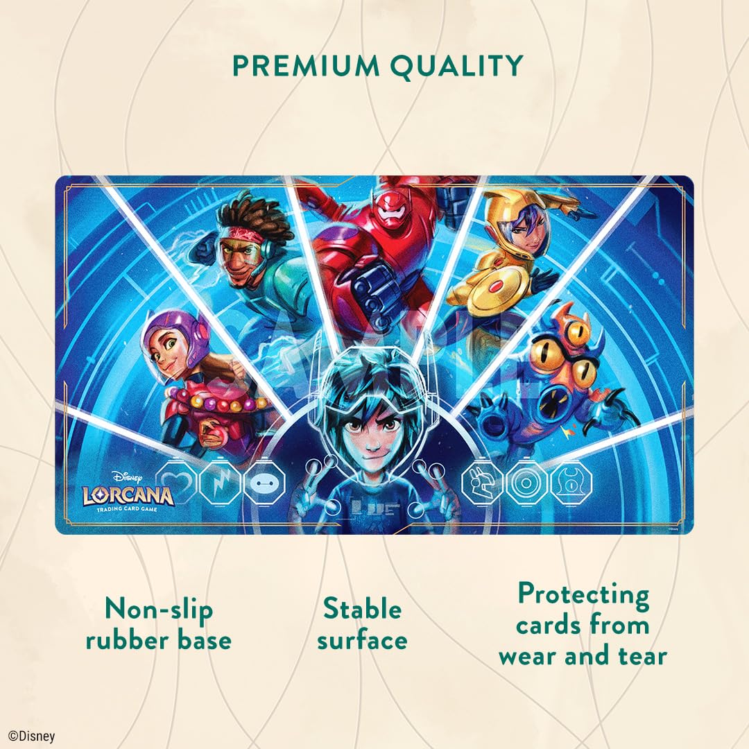 Amazon.com: Ravensburger Disney Lorcana TCG: Archazia's Island Playmat  Featuring Big Hero 6 - We Could Be Immortals | Protects Cards | Versatile  Game, Desk, or Mouse Pad