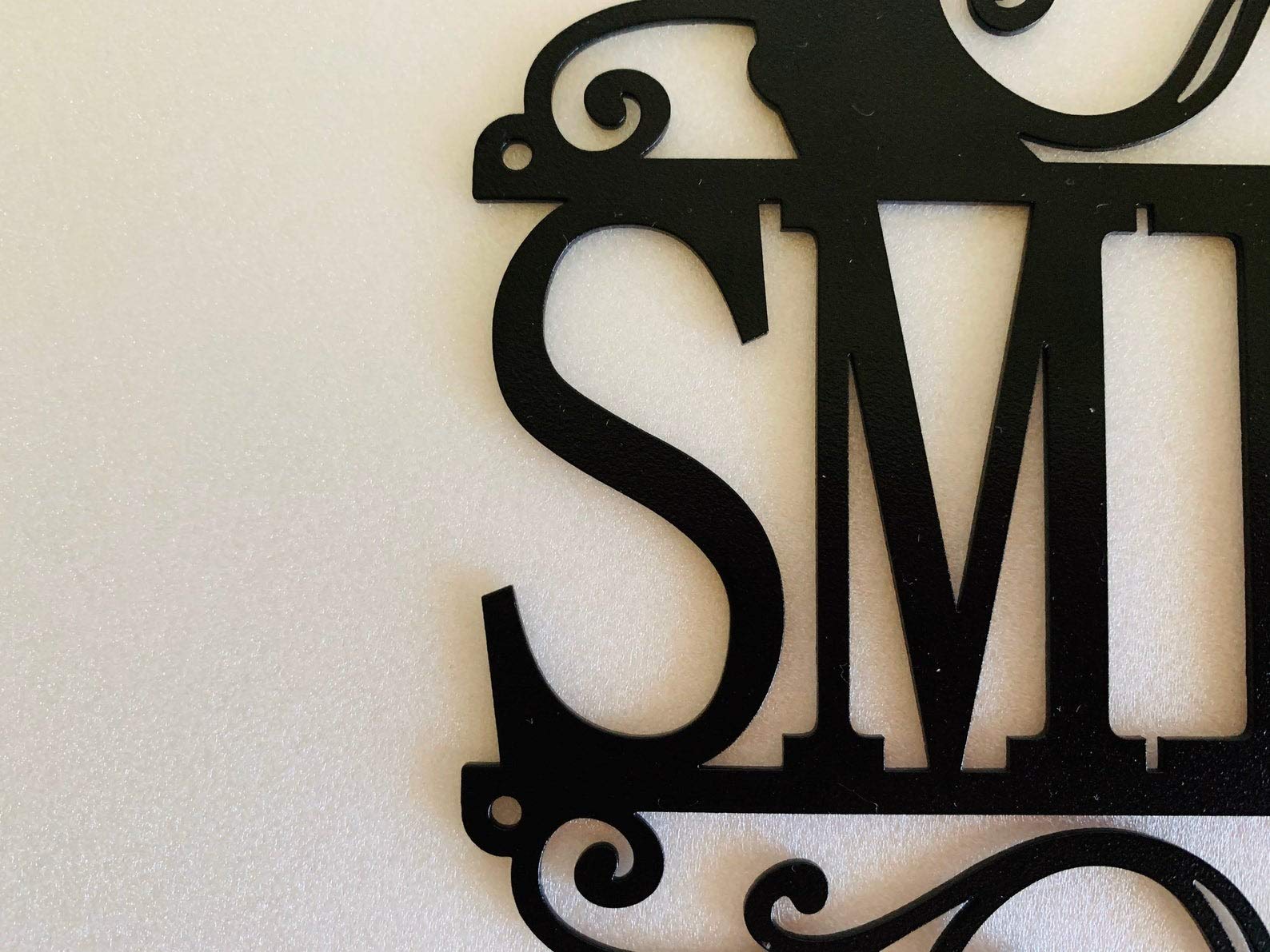 Plaque de nom de porte personnalisée pour extérieur, cadeau mariage anniversaire, décoration murale monogramme lettre, 2 noms initiales alphabet