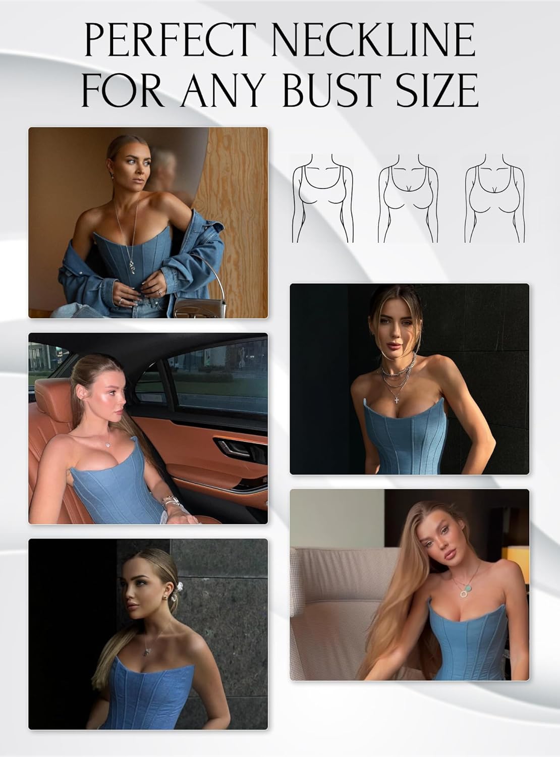 Perfect Corset NYC OVERBUST Satin Corset Top Lace up with 15 Steel Boned - Image 6