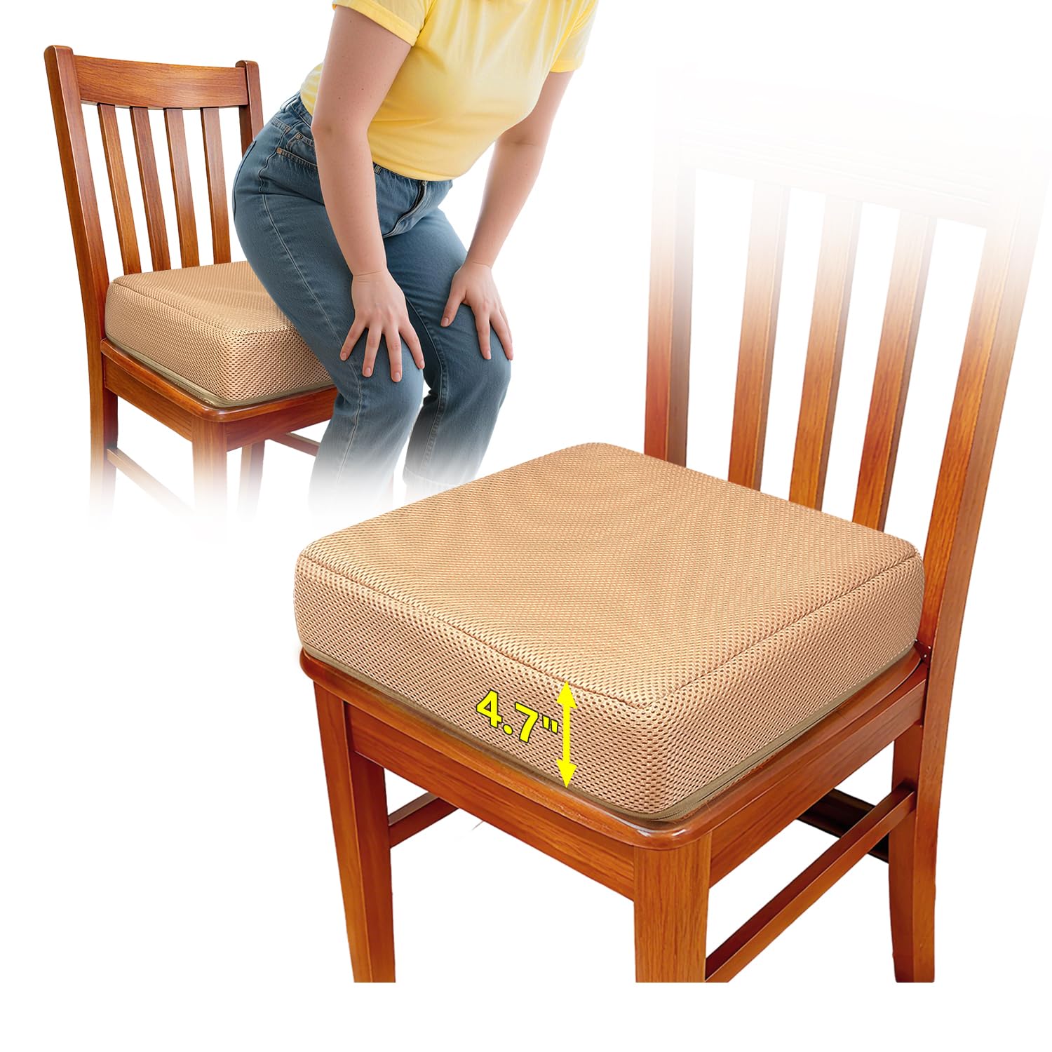 ECISZ Extra Thick Chair Cushion
