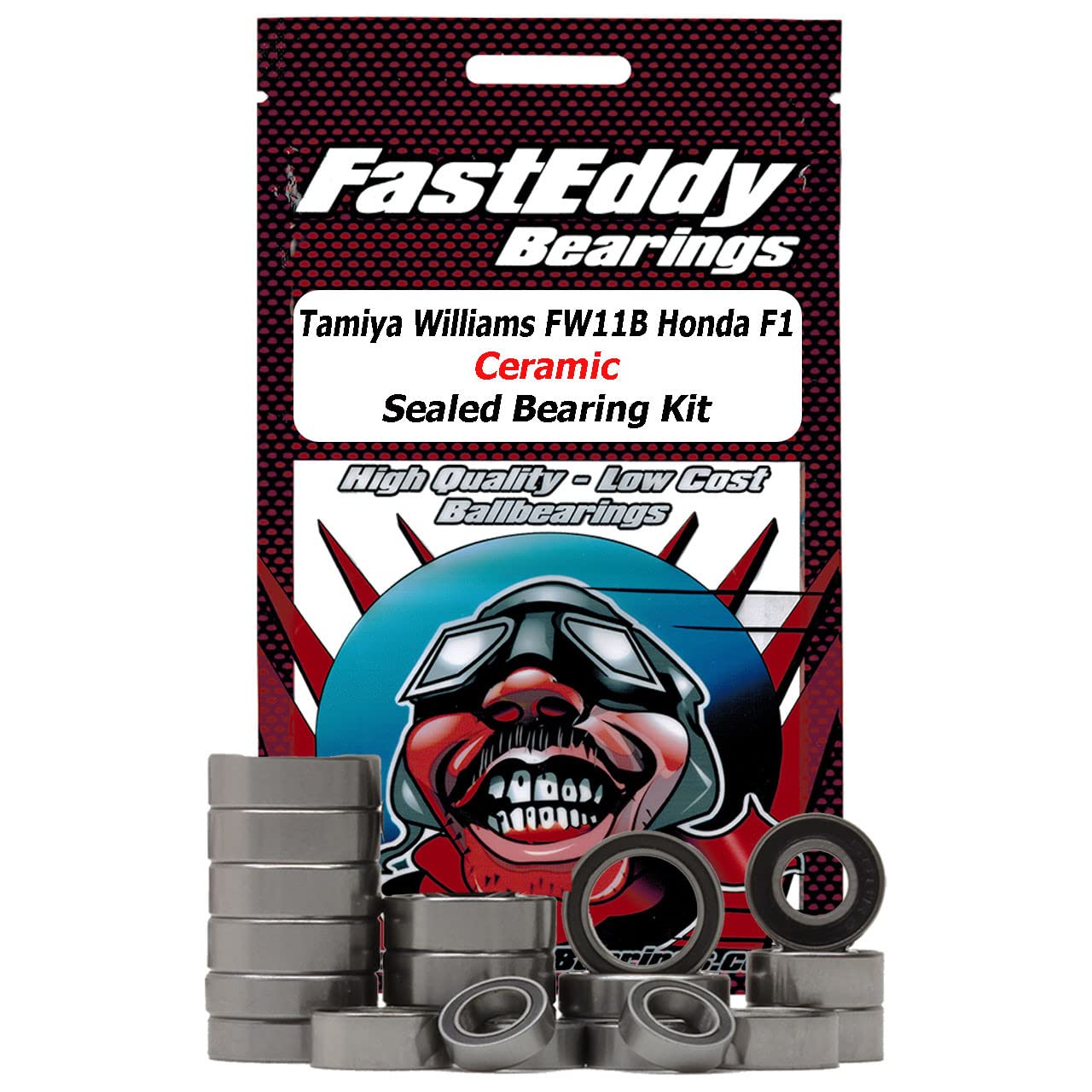 FastEddy Bearings Compatible with Tamiya Williams FW11B F1 Ceramic Sealed Bearing Kit