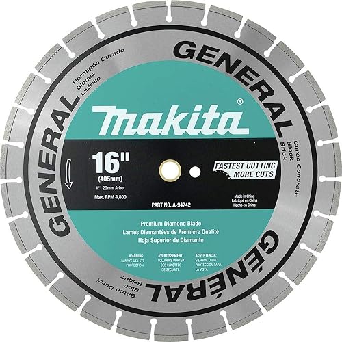 Makita a-9474216-Inch segmentados de borde de albañilería (Diamante