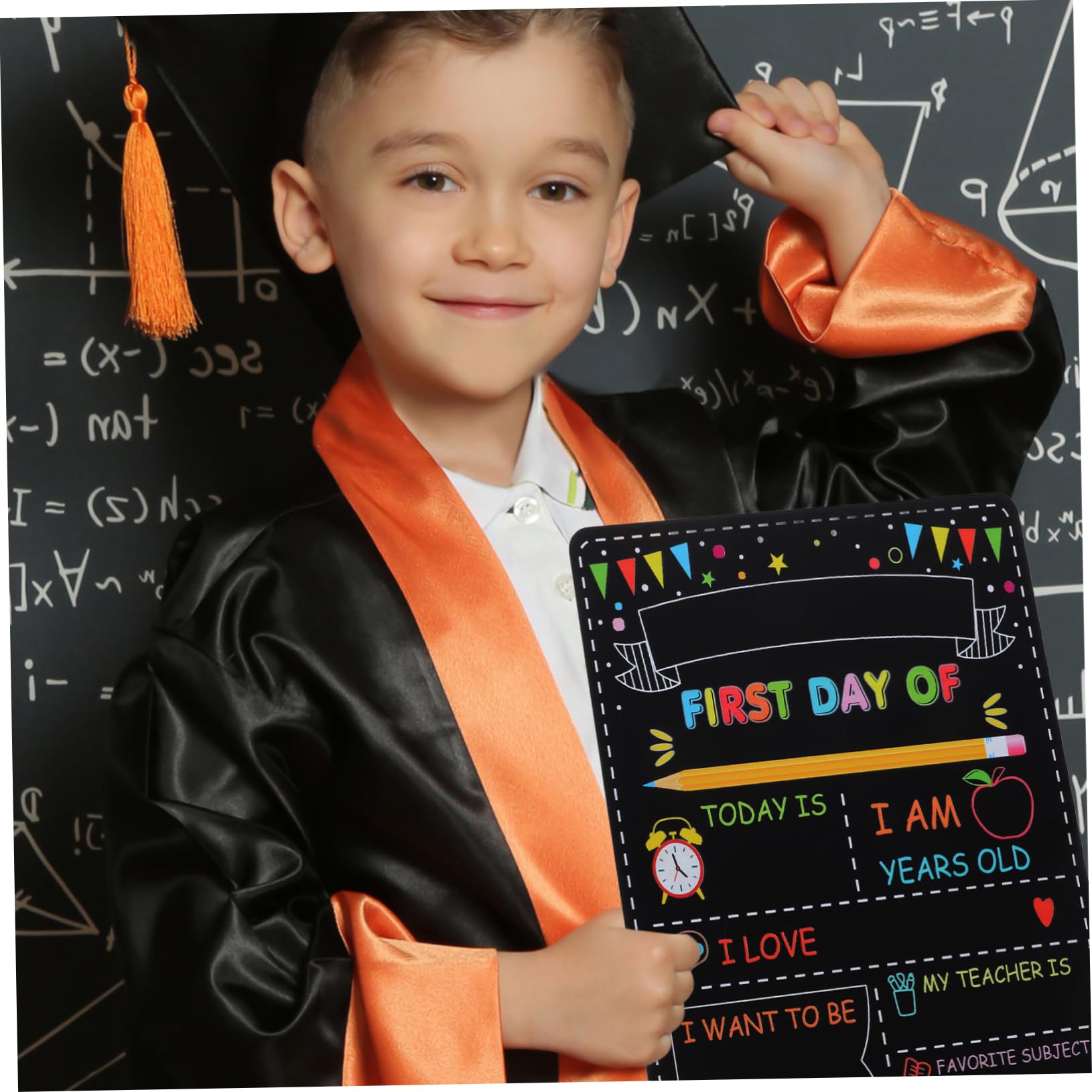 Angoily 4 Pezzi Lavagna Doppia in per Primo Scuola Resistente e Leggera Riutilizzabile per Asilo e Scuole Superiori Accessorio Fotografico per Scolastici