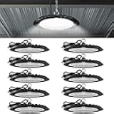 Sunco 10 Pack UFO LED High Bay Light, Shop Lights for Warehouse, Plug & Play, 19500 LM, 150W, 5000K Daylight, Power Cord Included, IP65 Waterproof Shatterproof Fixture UL.