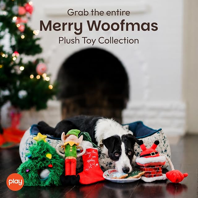 Foto 4 de 7 de P.L.A.Y. Pet Merry Woofmas Clumsy Claus - Ovillo de Lana