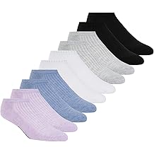 Skechers Womens Half Terry Classic Low Cut Socks 10-Pack
