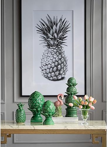 Miniatura 4 de A&B Home - Estatua de alcachofa verde, estatua decorativa de cerámica, decoración del hogar de mesa, sala de estar, dormitorio, mesa de café,