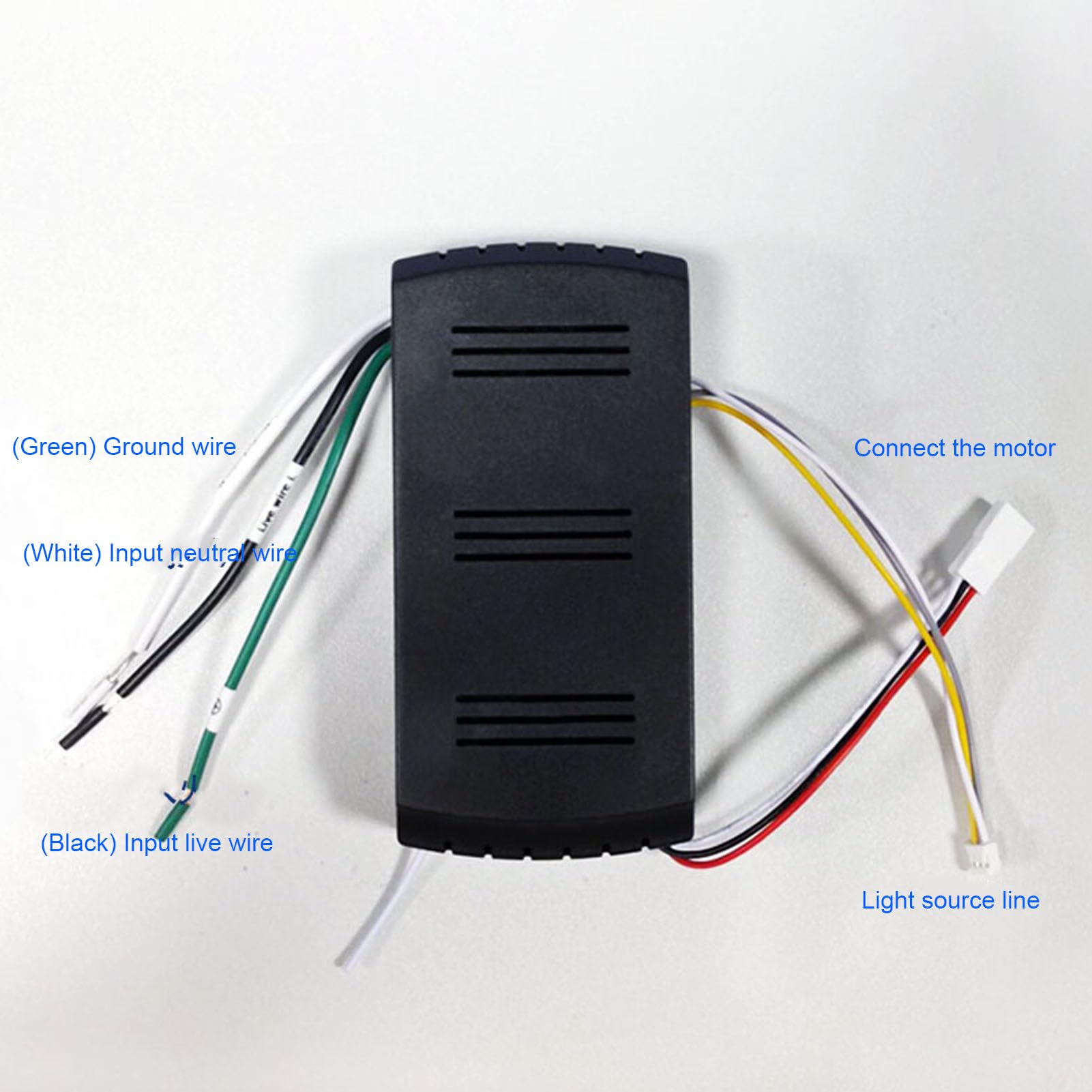 Kit de Control Remoto de Luz del Ventilador de Techo, Regulación de Velocidad de 6 Engranajes Brillo Ajustable de Brillo Ajustable 2H 4H Temporizador Universal Ventilador de