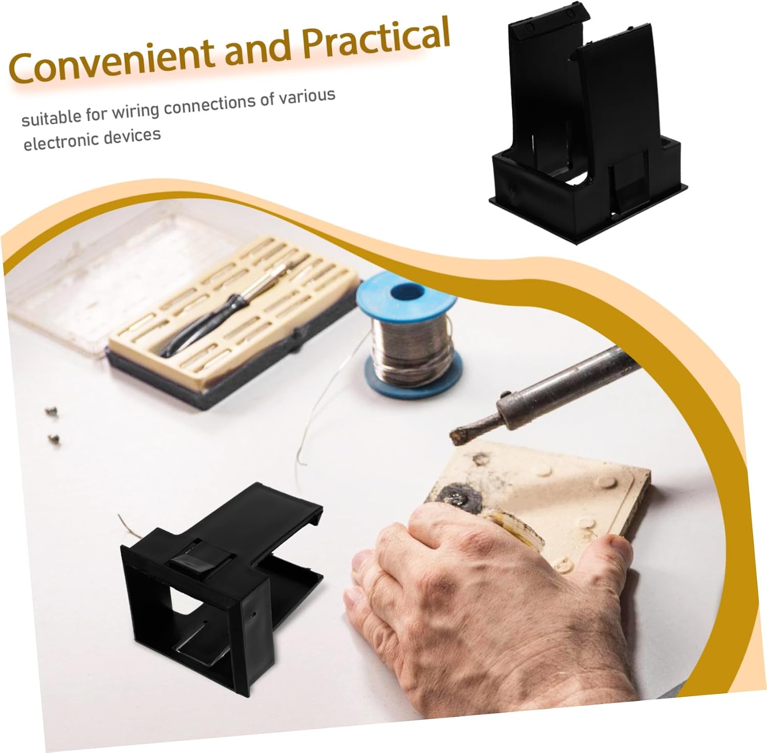 Ciieeo 10pcs Mcb Fixing Bracket Panel Mount for Circuit Breaker Plastic Concealed Air Switch Bracket Miniature Breaker Holder for Neat Wiring