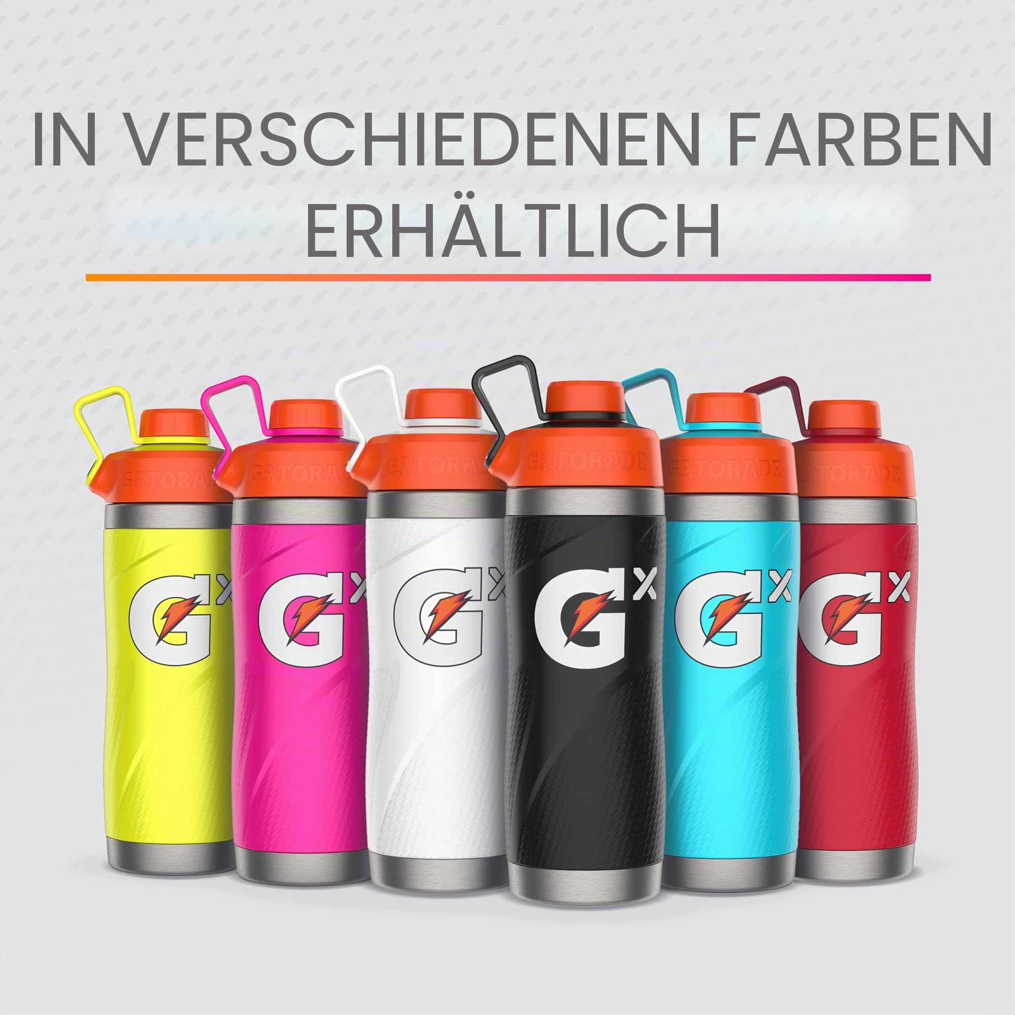 Gatorade Gx Edelstahlflasche, Weiß, 907 ml