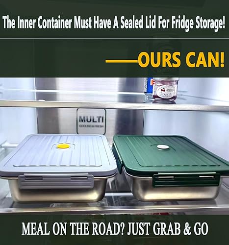 Miniatura 5 de Lonchera eléctrica de 60 onzas para adultos y hombres, lonchera térmica de 80 W con bolsa de almuerzo aislada, calentador de alimentos portátil de