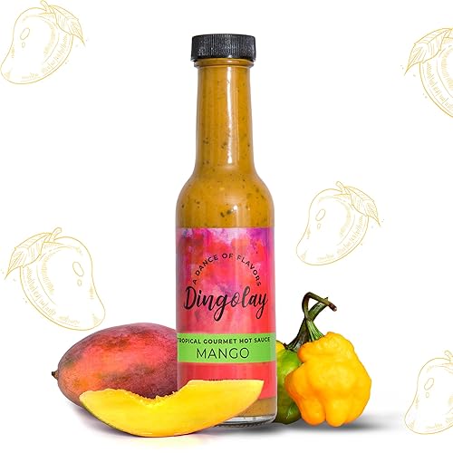 Miniatura 8 de Dingolay Salsa Scorpion hecha con pimienta Trinidad Scorpion Butch T que da una mezcla cremosa con distintivo  Experiencia de sabor única en una