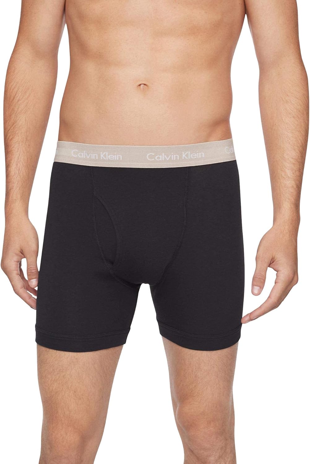 Calvin Klein Men's Cotton Stretch Multi-Pack Boxer Briefs 5 Black Body/Verbena/Grey Shadow/Crater Lake/Oatmeal Heather/Amazonite Small