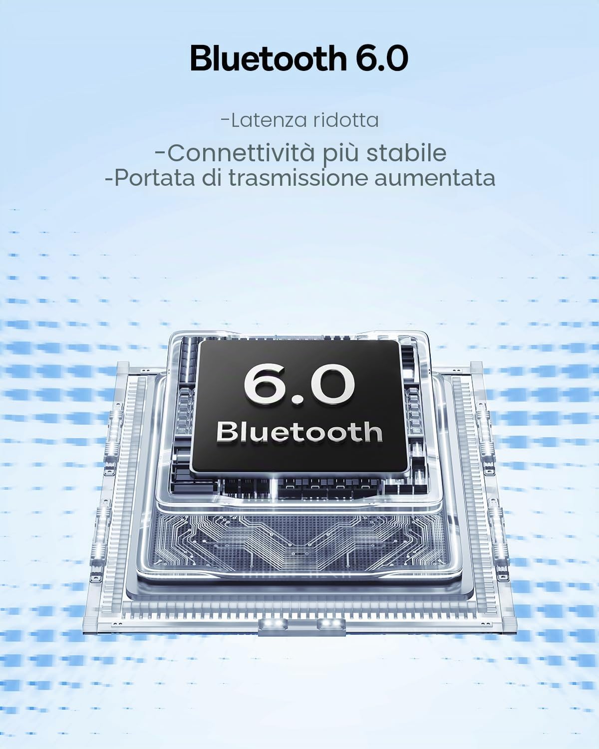 Baseus EP10 NC Auricolari Bluetooth con cancellazione del rumore, cuffie Bluetooth con -43 dB ANC, cancellazione del rumore adattiva, auricolari con 4 microfoni, chiamata chiara, IP55, 41 ore di