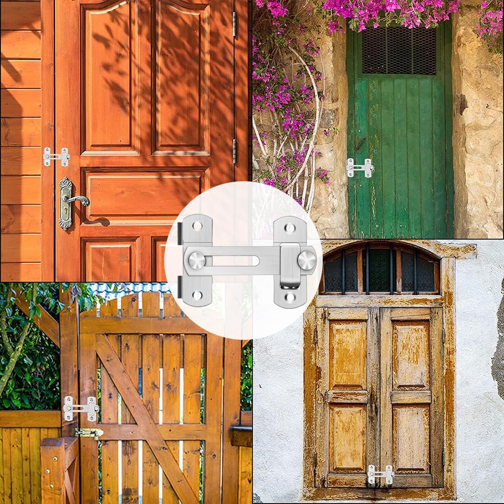 Chiavistello Per Porta In Acciaio Inox WENRENMK - 100x70x20 Mm, Con Viti, Per Porte Scorrevoli, Giardini E Interni - Foto 12