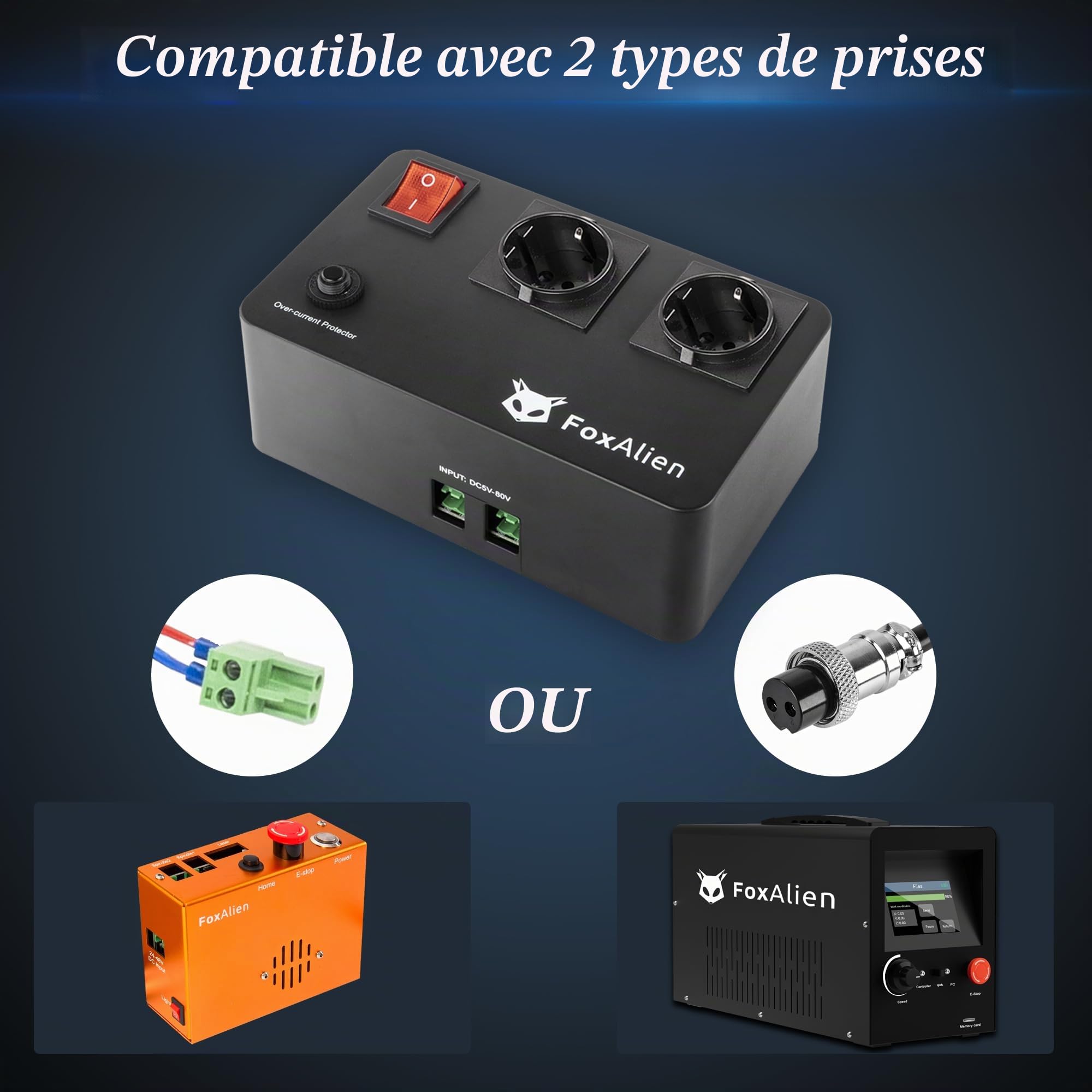FoxAlien Module relais intelligent pour fraiseuses CNC et commande de broche